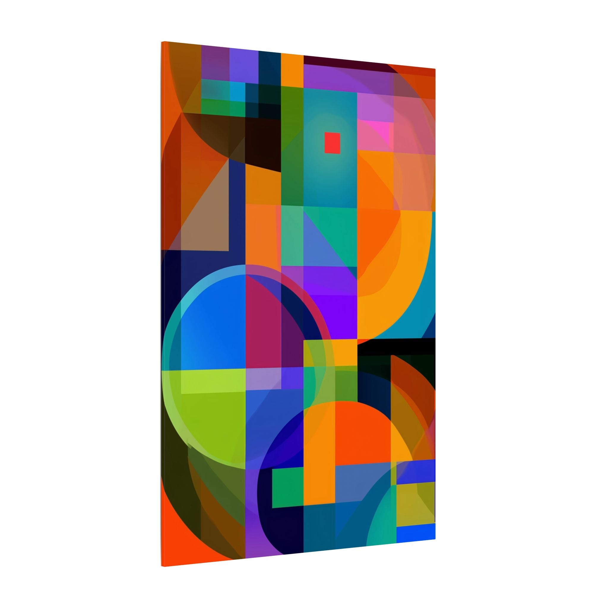 Geometric Intersections: Cubist Color Dynamics, Abstract Constructivist Design, Layered Chromatic Composition   |   Custom Orders Accepted
