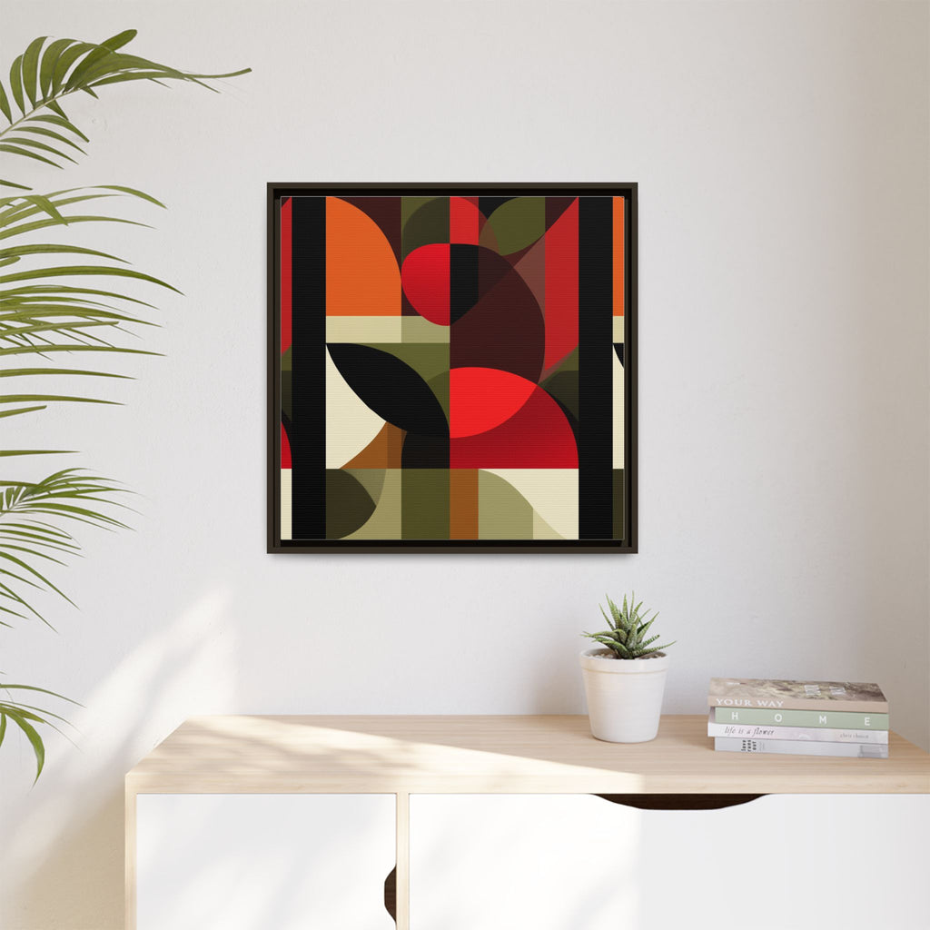Geometric Fusion: Modern Abstract Composition, Cubist Color Blocks, Architectural Form Harmony   |   Custom Orders Accepted