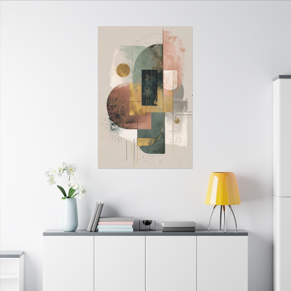 Geometric Harmony: Abstract Composition, Modernist Minimalism, Ethereal Design Layers   |   Custom Orders Accepted