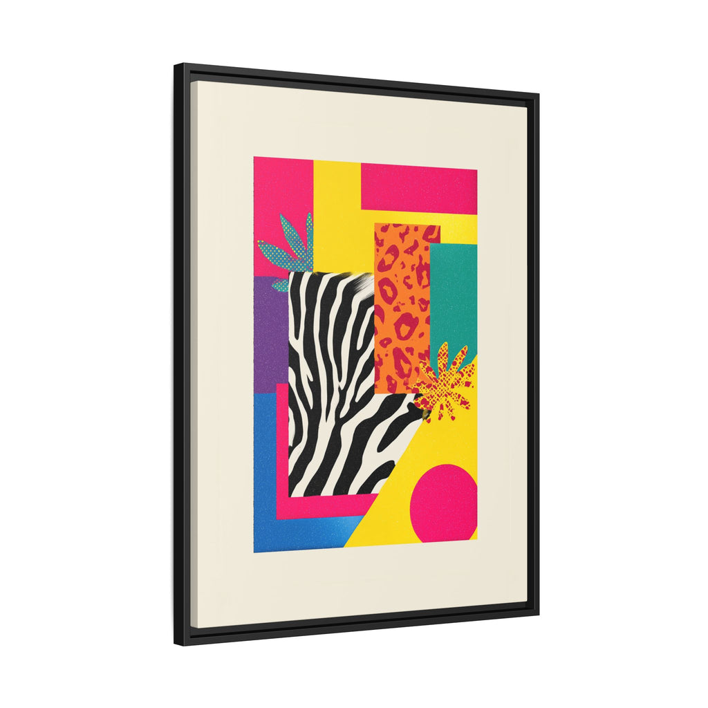 Zebra Stripes & Leopard Spots: 80s Pop Art Design, Memphis Style Graphic, Geometric Color Block Pattern   |   Custom Orders Accepted