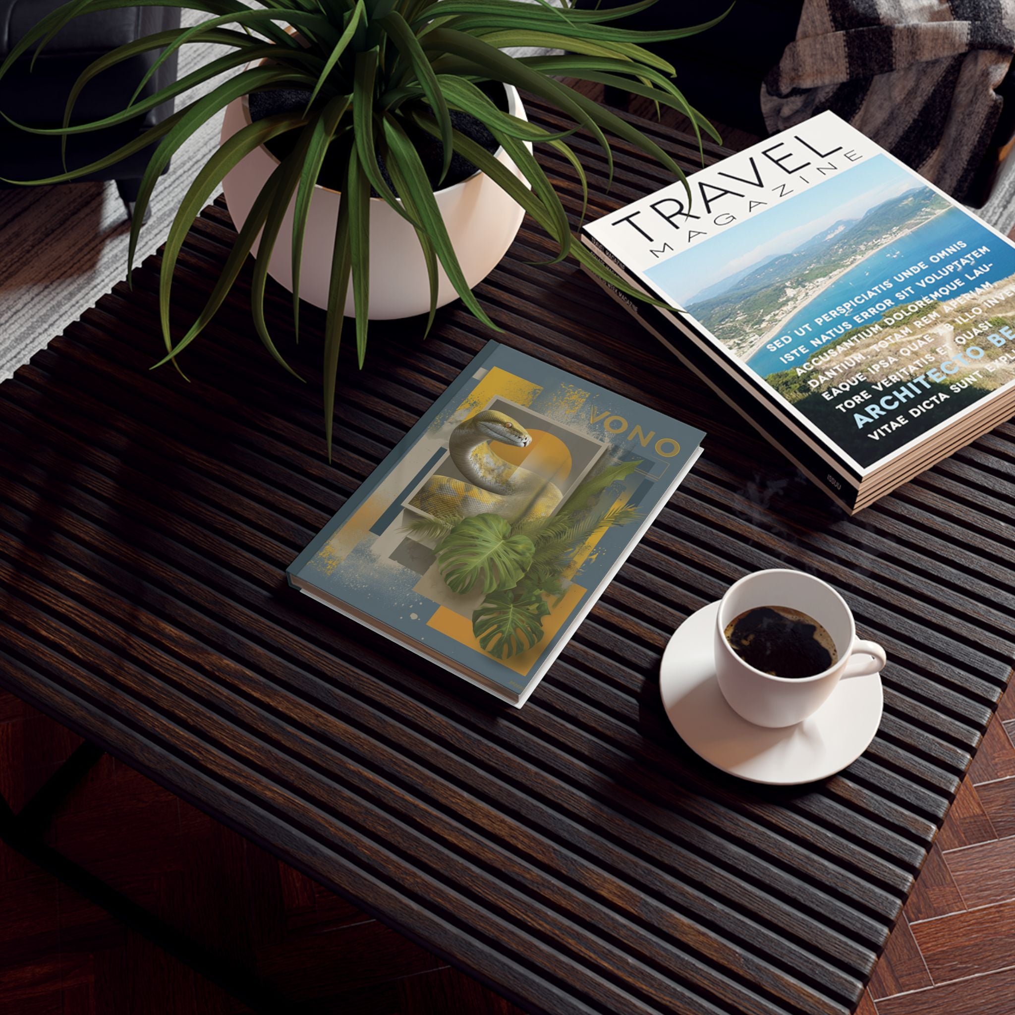 Personalized  Serpent Themed Journal : Tropical Vono Graphic Design, Modern Wildlife Illustration Personalized Journal   |