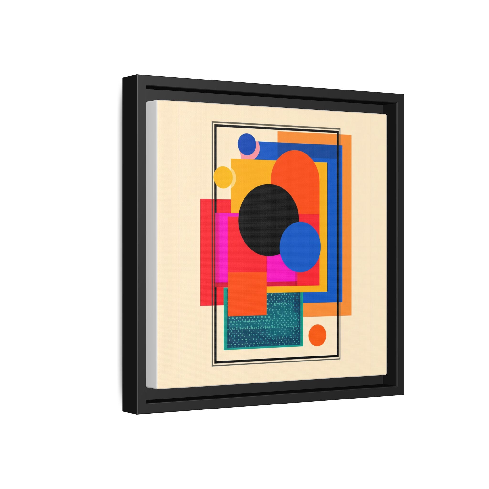 Geometric Harmony: Abstract Color Blocks, Mid-Century Modern Design, Minimalist Art Composition   |   Custom Orders Accepted