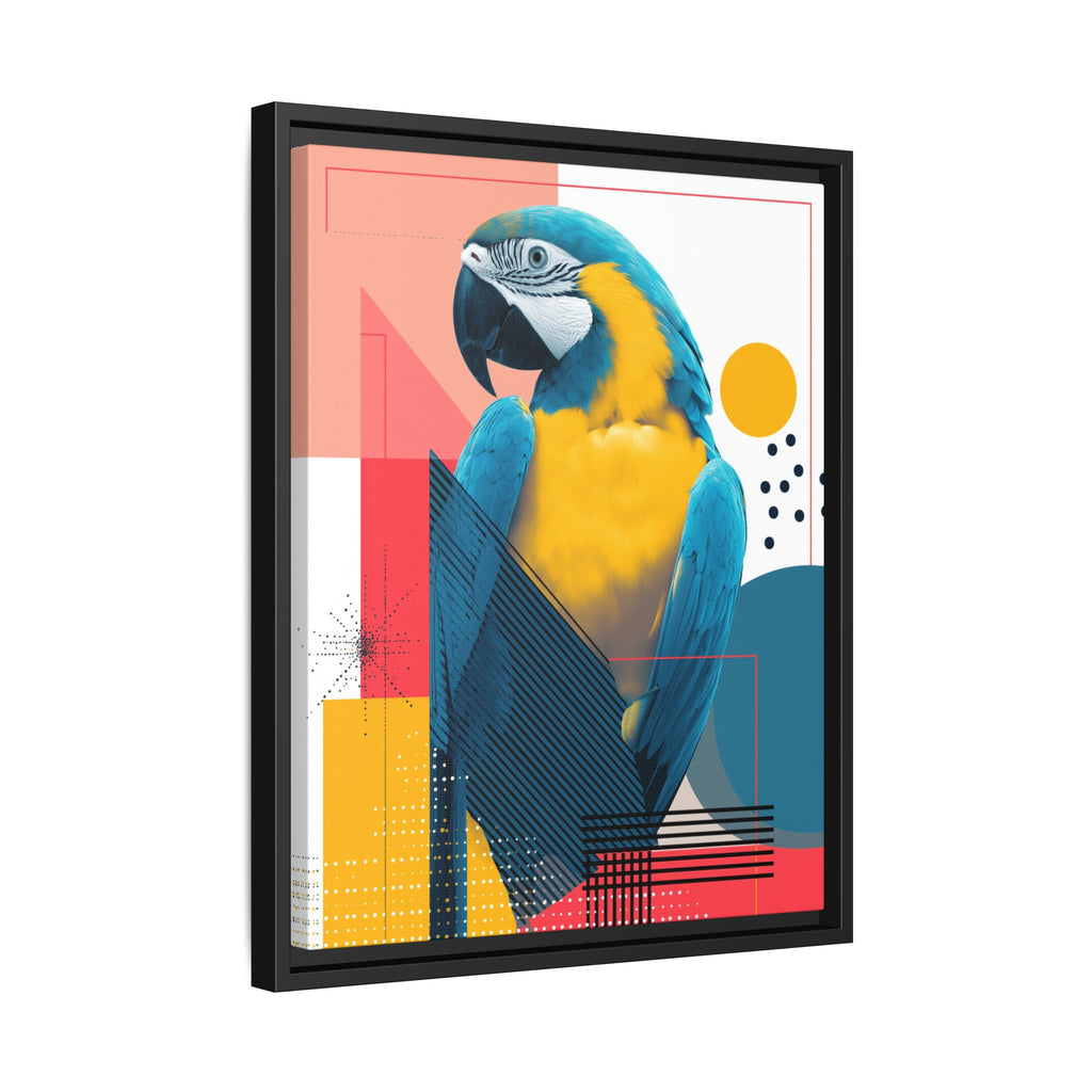Macaw in Geometry: Vibrant Wildlife Digital Art, Modernist Design Fusion   |    Custom Orders Available