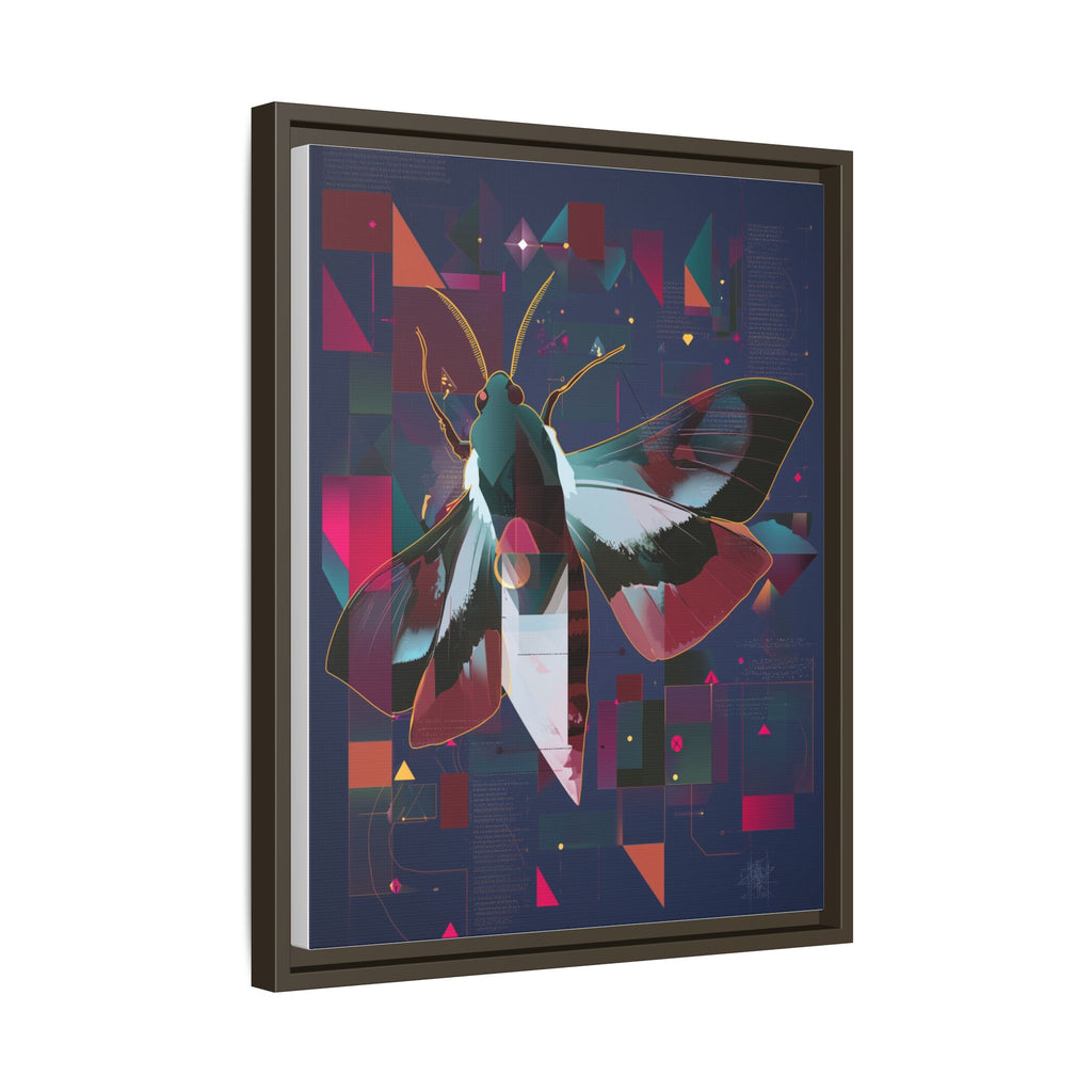 Metamorphic Circuits Framed Print : Geometric Butterfly Fusion, Digital Abstract Techno-Art   |   Custom Orders Available