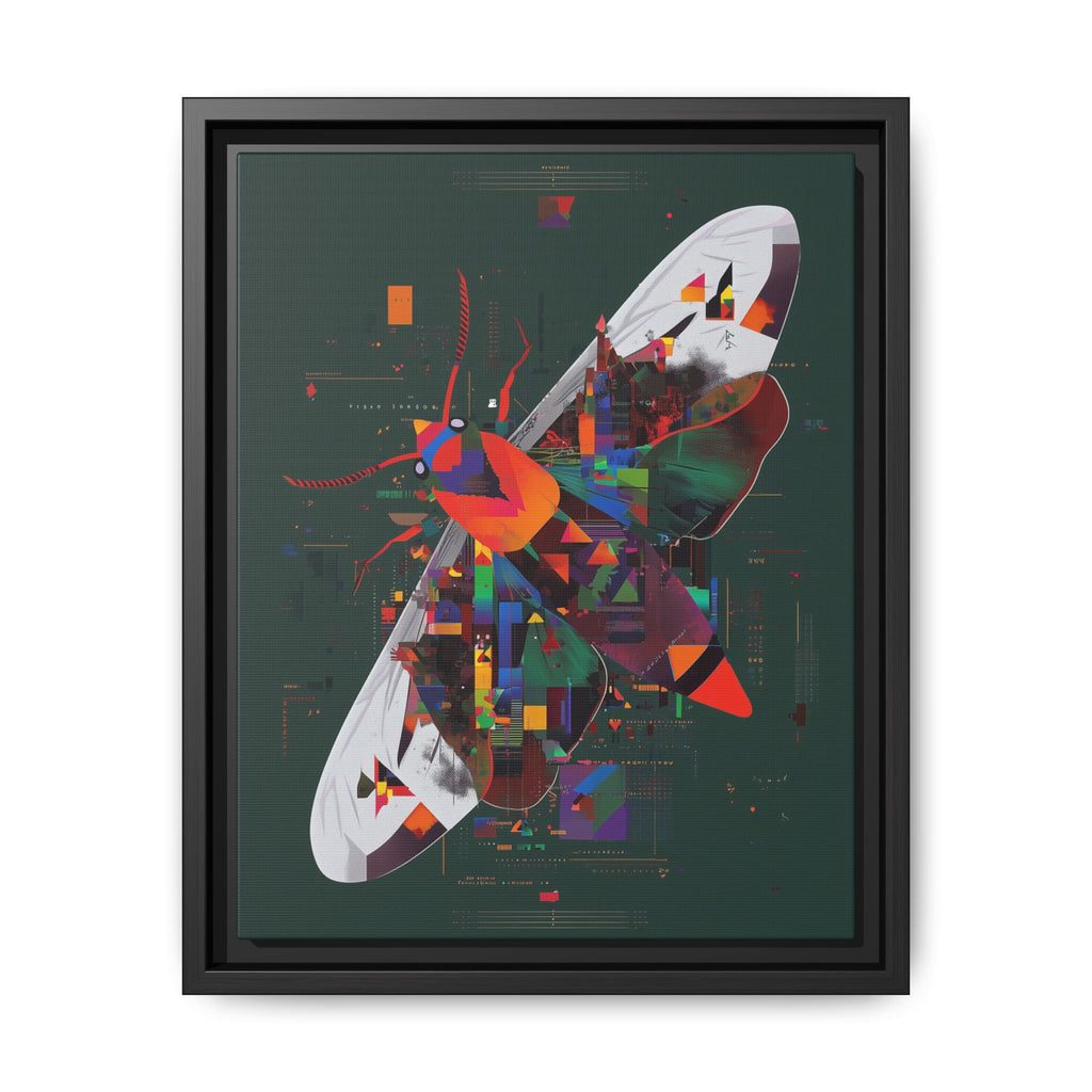 Digital Metamorphosis Framed Print : Geometric Butterfly Synthesis, Technological Nature Rendering   |   Custom Orders Available