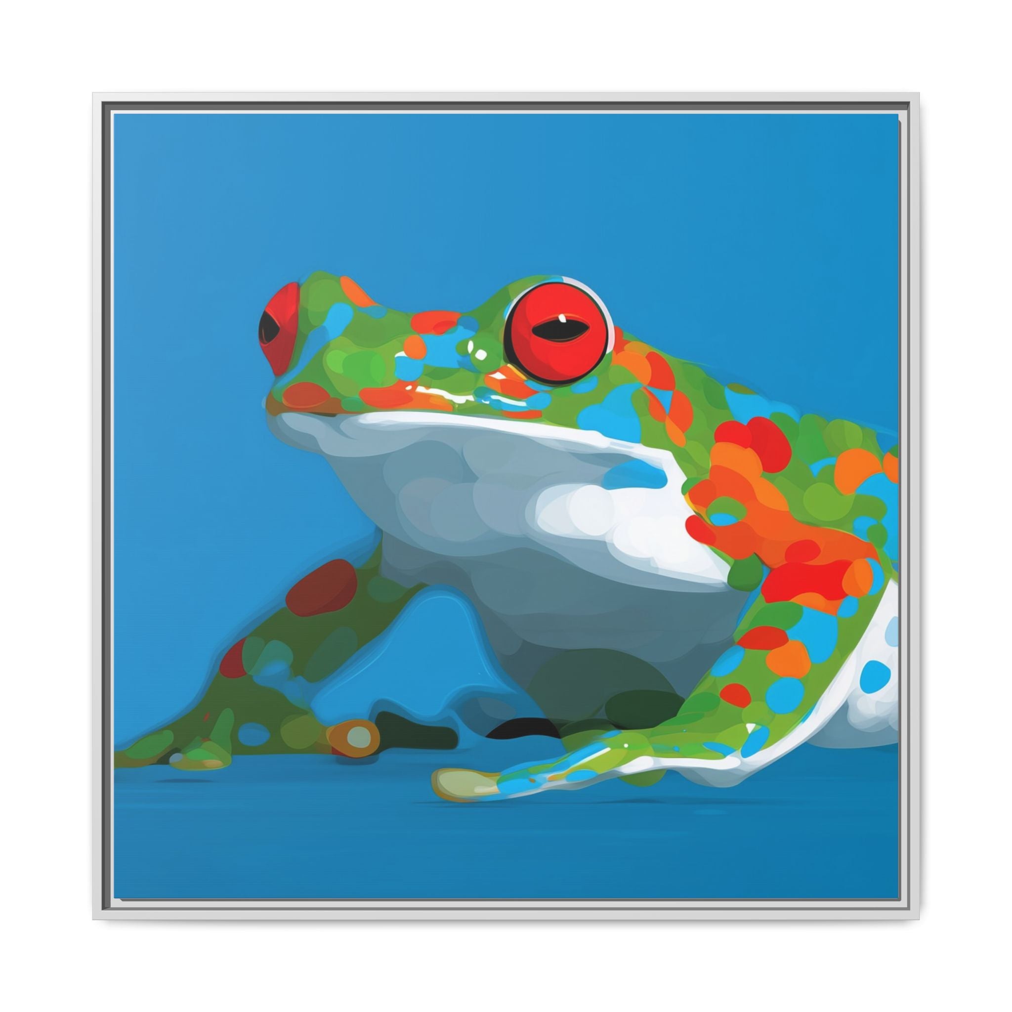 Mosaic Frog: Geometric Wildlife Art, Colorful Amphibian Print   |    Custom Orders Available