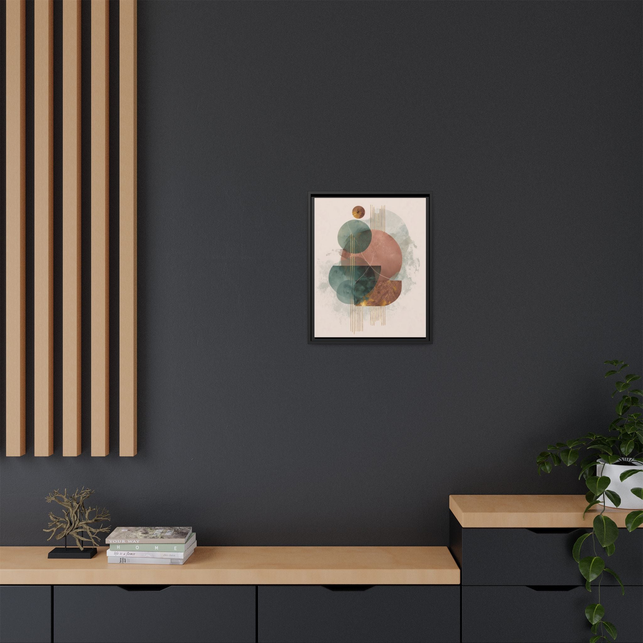 Translucent Geometries: Abstract Circles, Mid-Century Minimalism, Watercolor Layers   |   Custom Orders Accepted