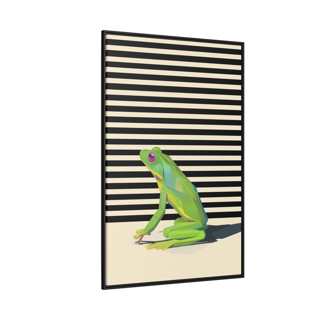 Geometric Amphibian: Stylized Frog Design, Modern Minimalist Art Print   |    Custom Orders Available