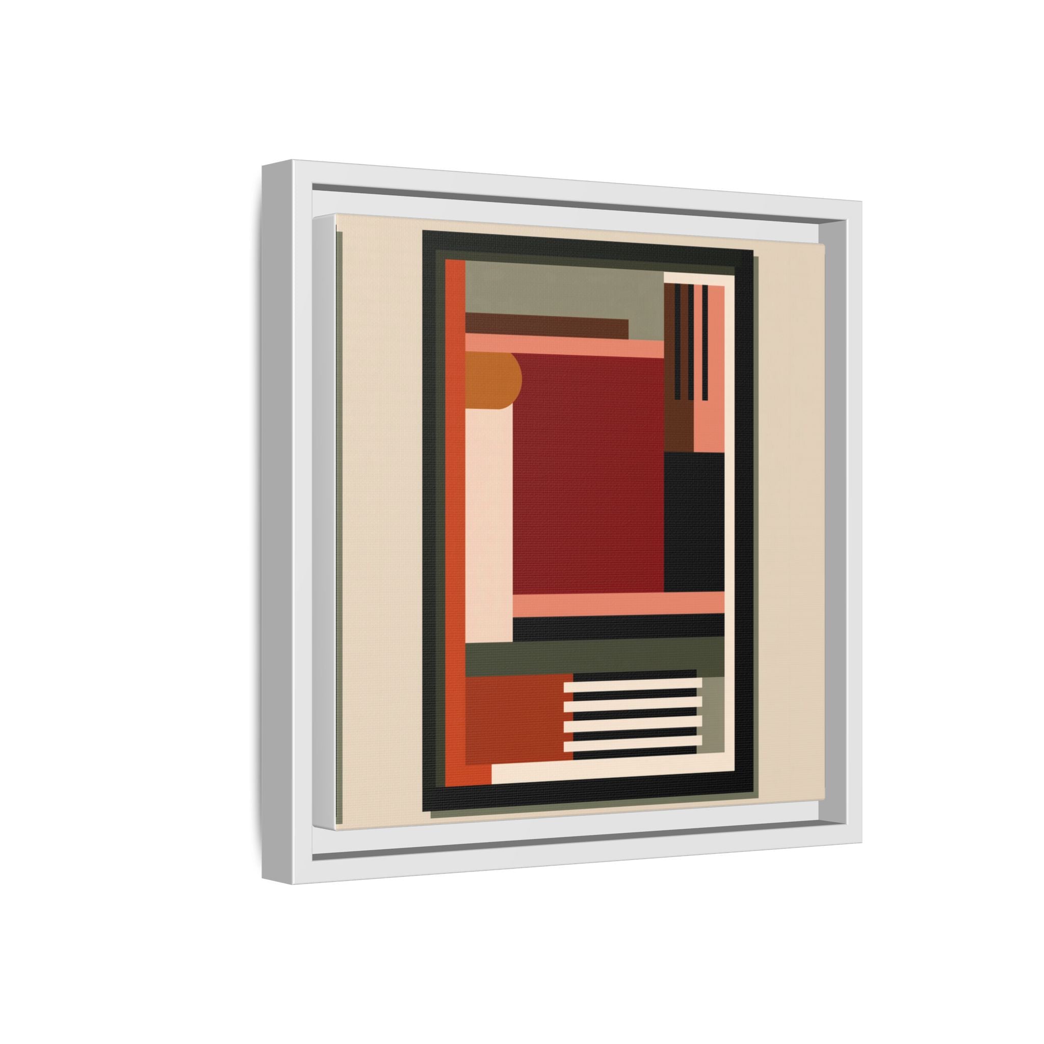 Architectural Geometries: Modern Abstract Composition, Bauhaus-Inspired Design, Geometric Color Blocking   |   Custom Orders Accepted