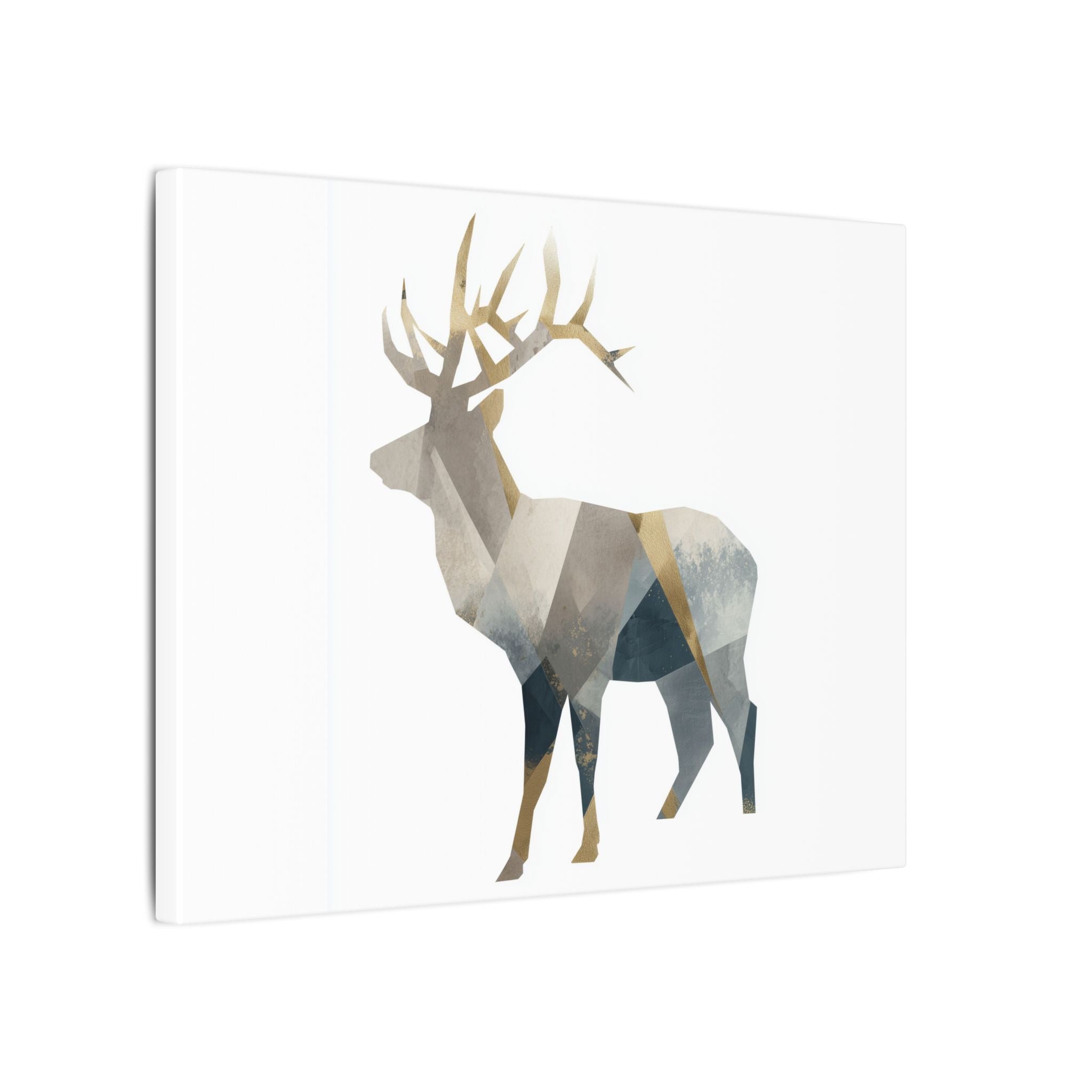 Geometric Stag: Modern Wildlife Art, Digital Graphic Design, Abstract Deer Portrait   |  Personalized & Custom Orders Available