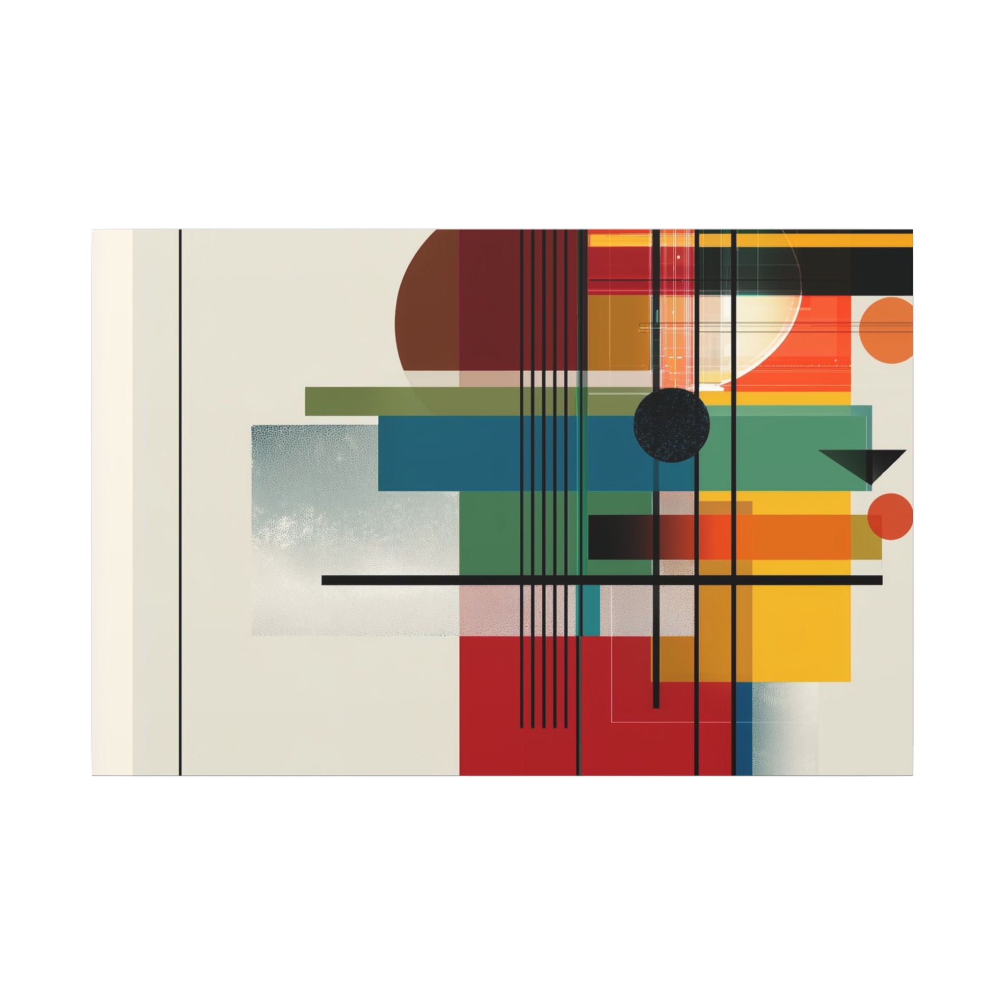 Geometric Harmony: Bauhaus Intersections, Constructivist Layers, Abstract Color Blocks   |   Custom Orders Accepted