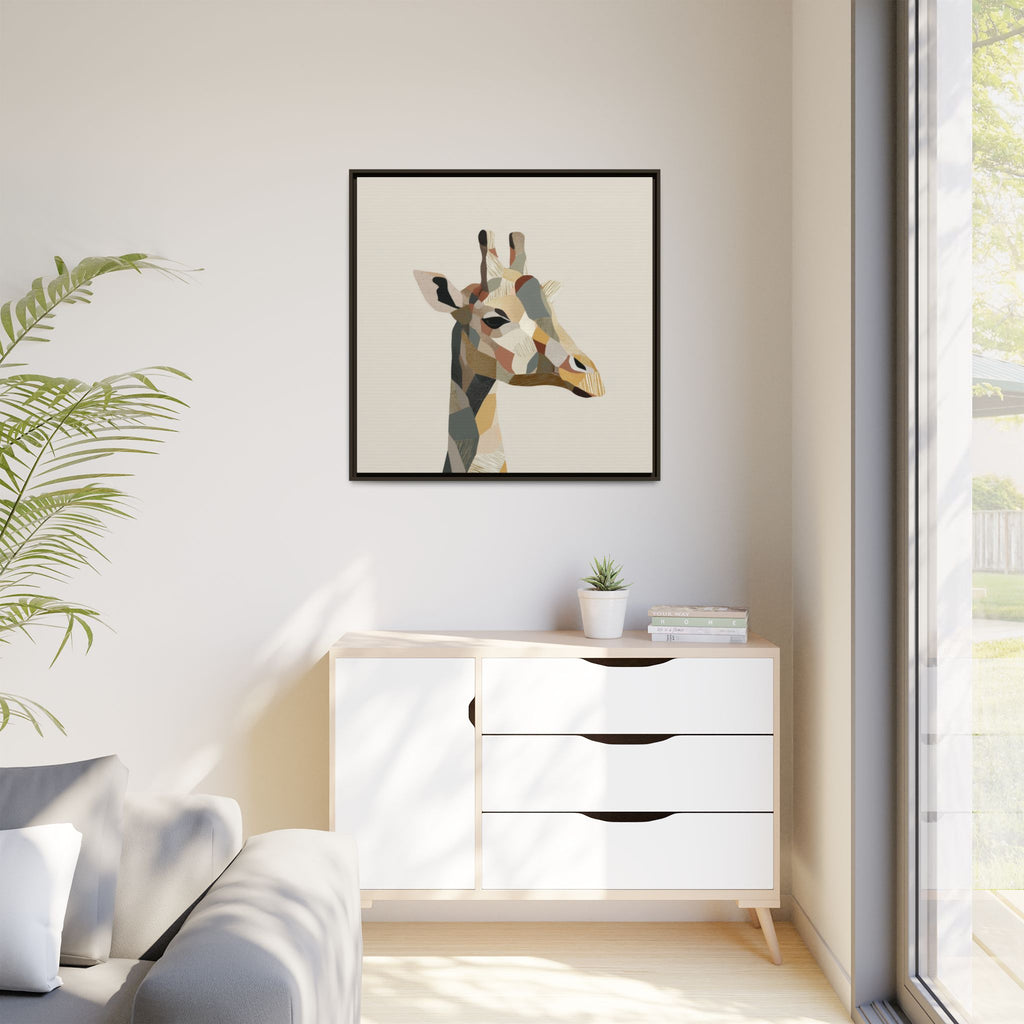 Geometric Giraffe: Cubist Wildlife Abstraction, Polygon Animal Portrait   |  Personalized & Custom Orders Available
