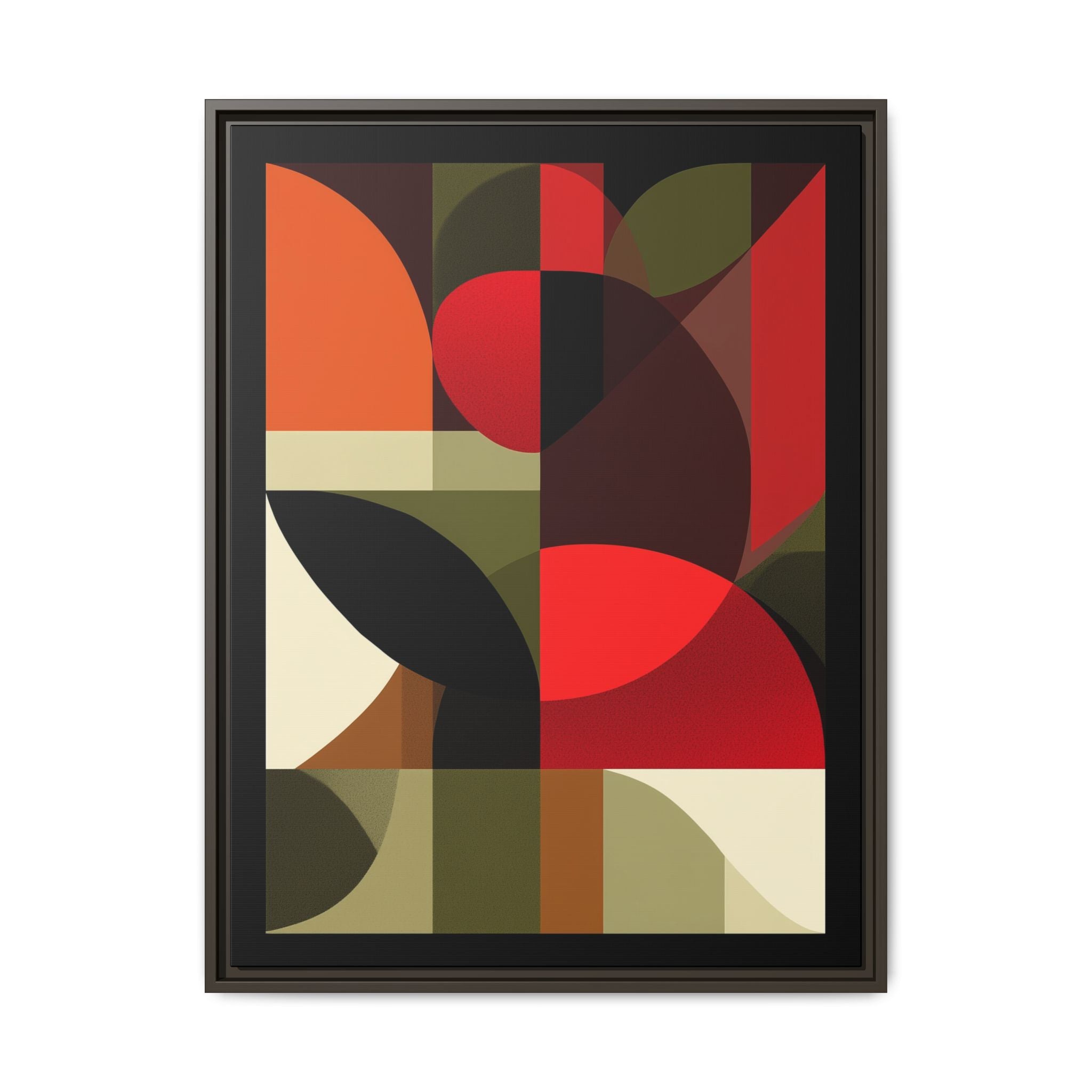 Geometric Fusion: Modern Abstract Composition, Cubist Color Blocks, Architectural Form Harmony   |   Custom Orders Accepted