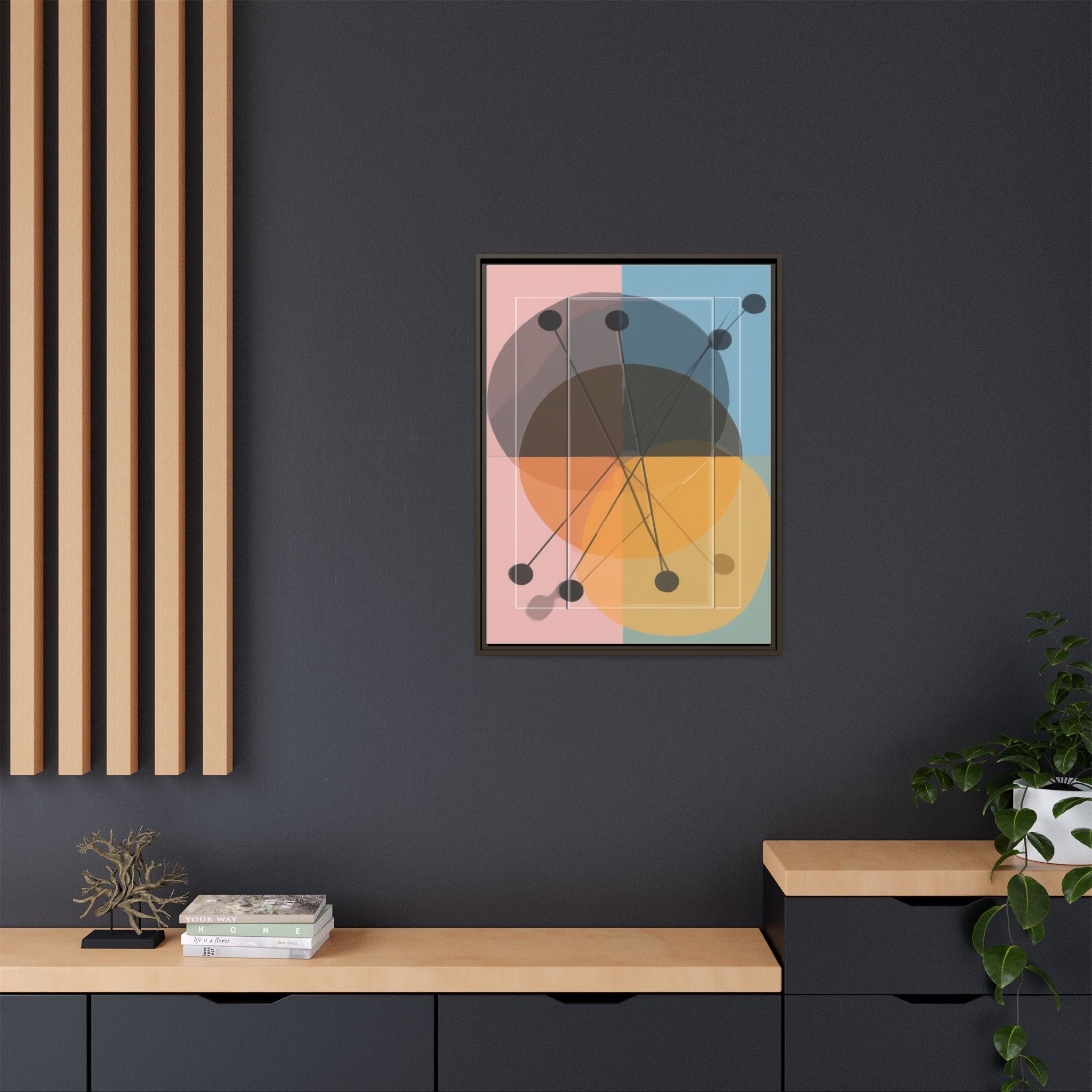 Geometric Intersections: Pastel Quadrants, Mid-Century Minimalism, Network Nodes   |   Custom Orders Accepted