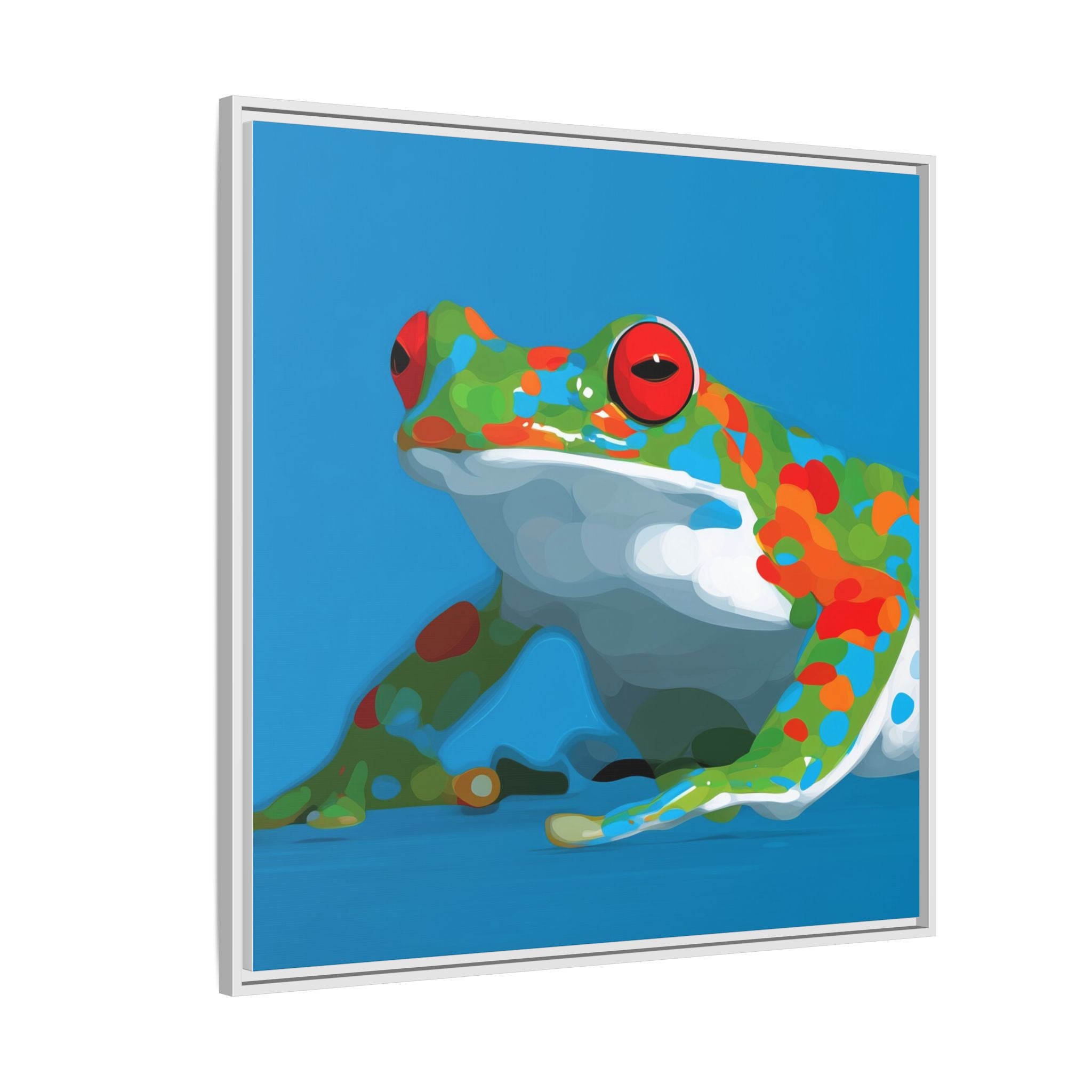 Mosaic Frog: Geometric Wildlife Art, Colorful Amphibian Print   |    Custom Orders Available