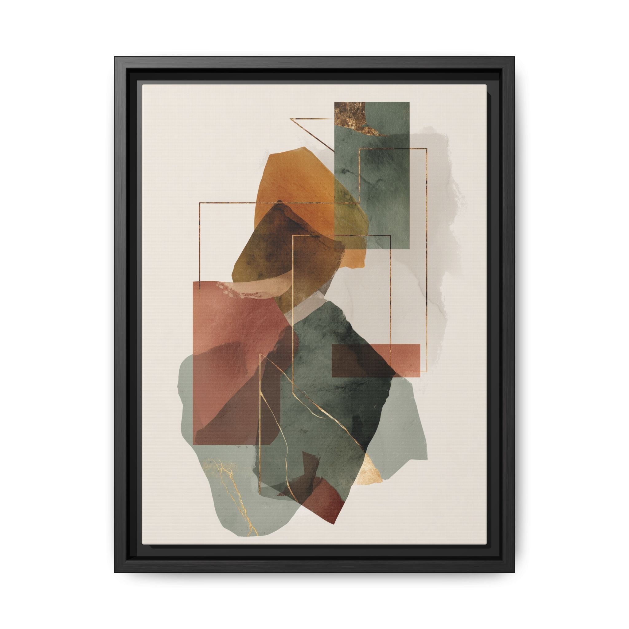 Harmonic Geometries: Architectural Abstraction, Earthy Palette, Minimalist Composition   |   Custom Orders Accepted