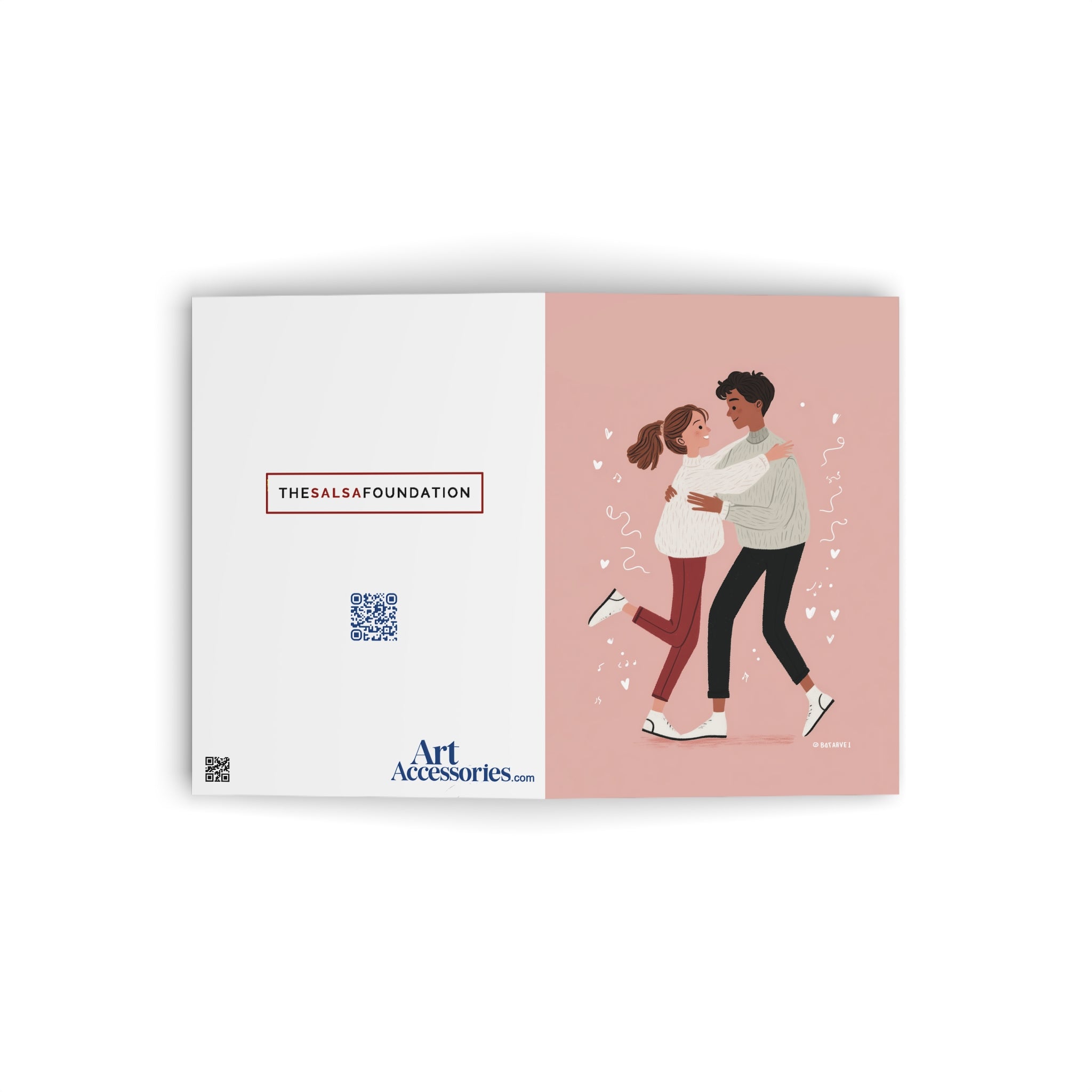 Christmas Salsa Dancing Greeting Card