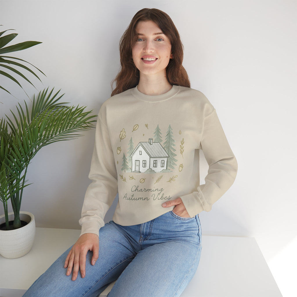 Autumn Cabin Vibes Sweatshirt - Forest Scene, 5 colours
