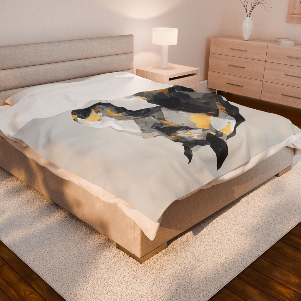 Geometric Horse Doona Cover, Cubist Digital Art, Modern Abstract Equestrian Composition   |  Personalized & Custom