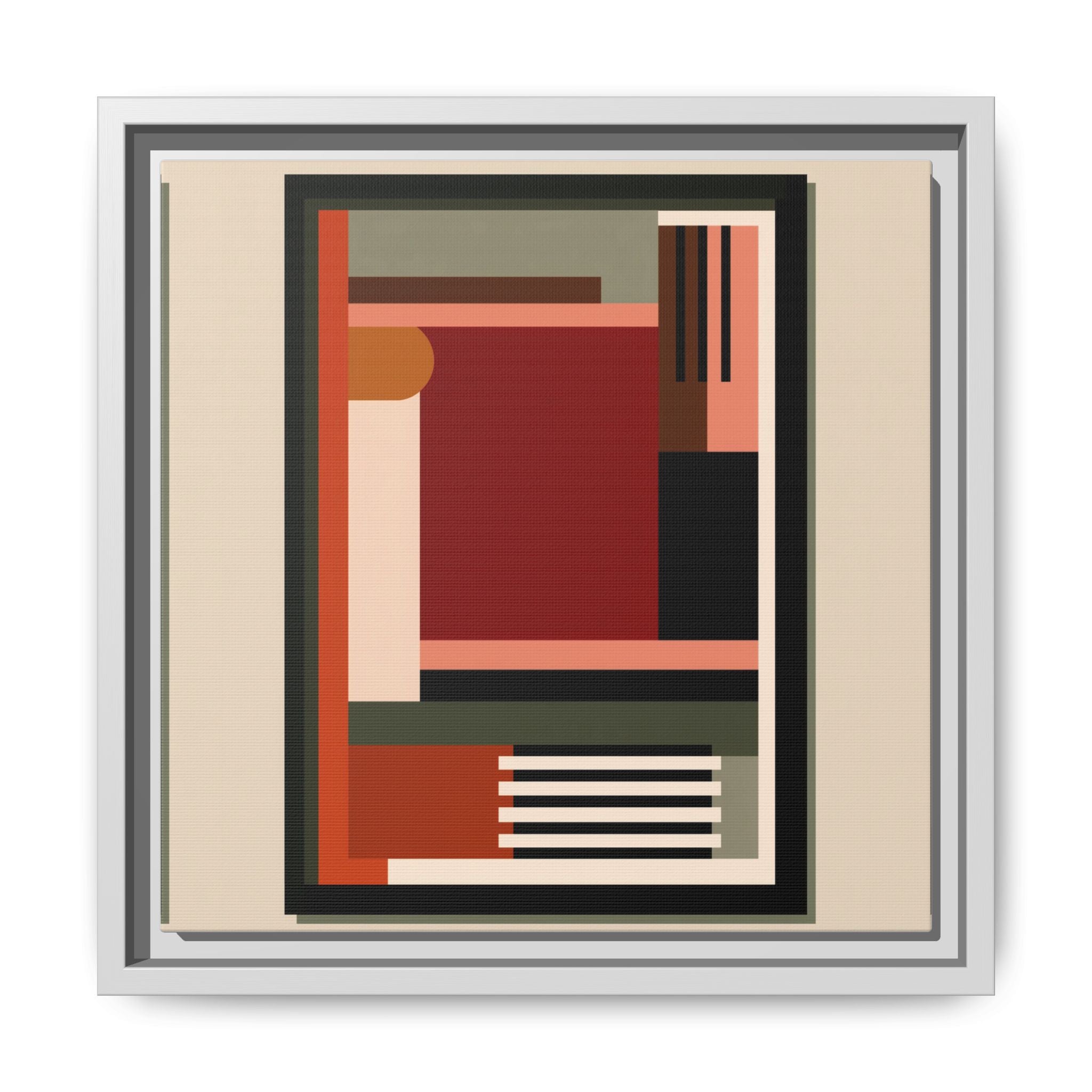 Architectural Geometries: Modern Abstract Composition, Bauhaus-Inspired Design, Geometric Color Blocking   |   Custom Orders Accepted