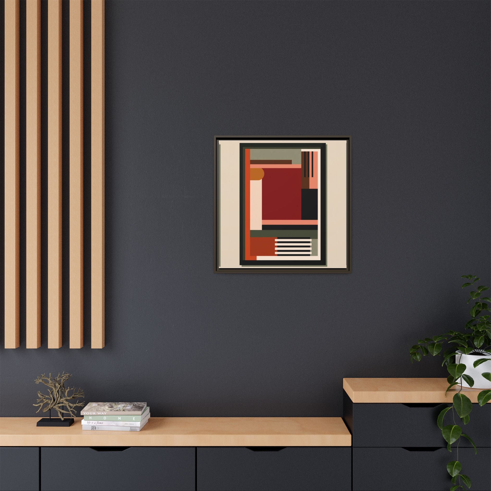 Architectural Geometries: Modern Abstract Composition, Bauhaus-Inspired Design, Geometric Color Blocking   |   Custom Orders Accepted