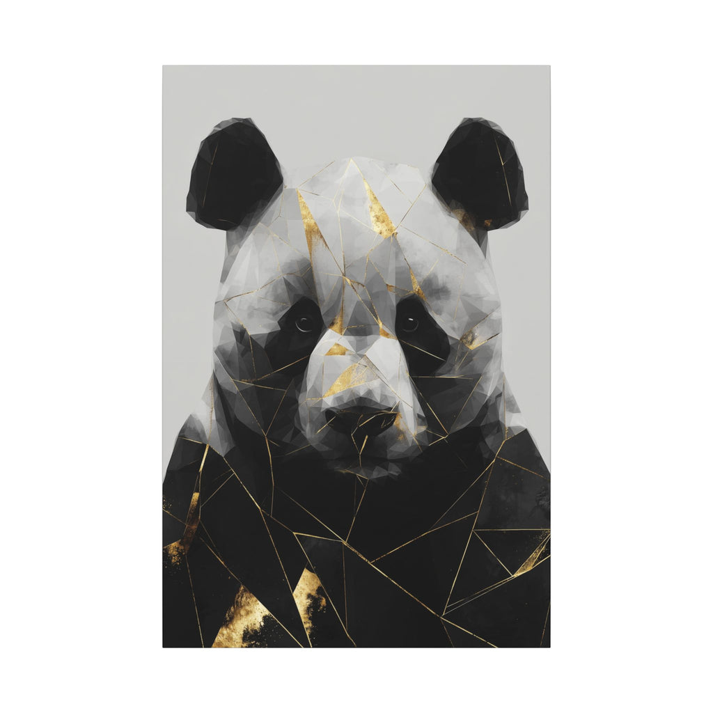 Fractal Panda: Geometric Wildlife Art, Polygonal Portrait, Modern Digital Design   |  Personalized & Custom Orders Available
