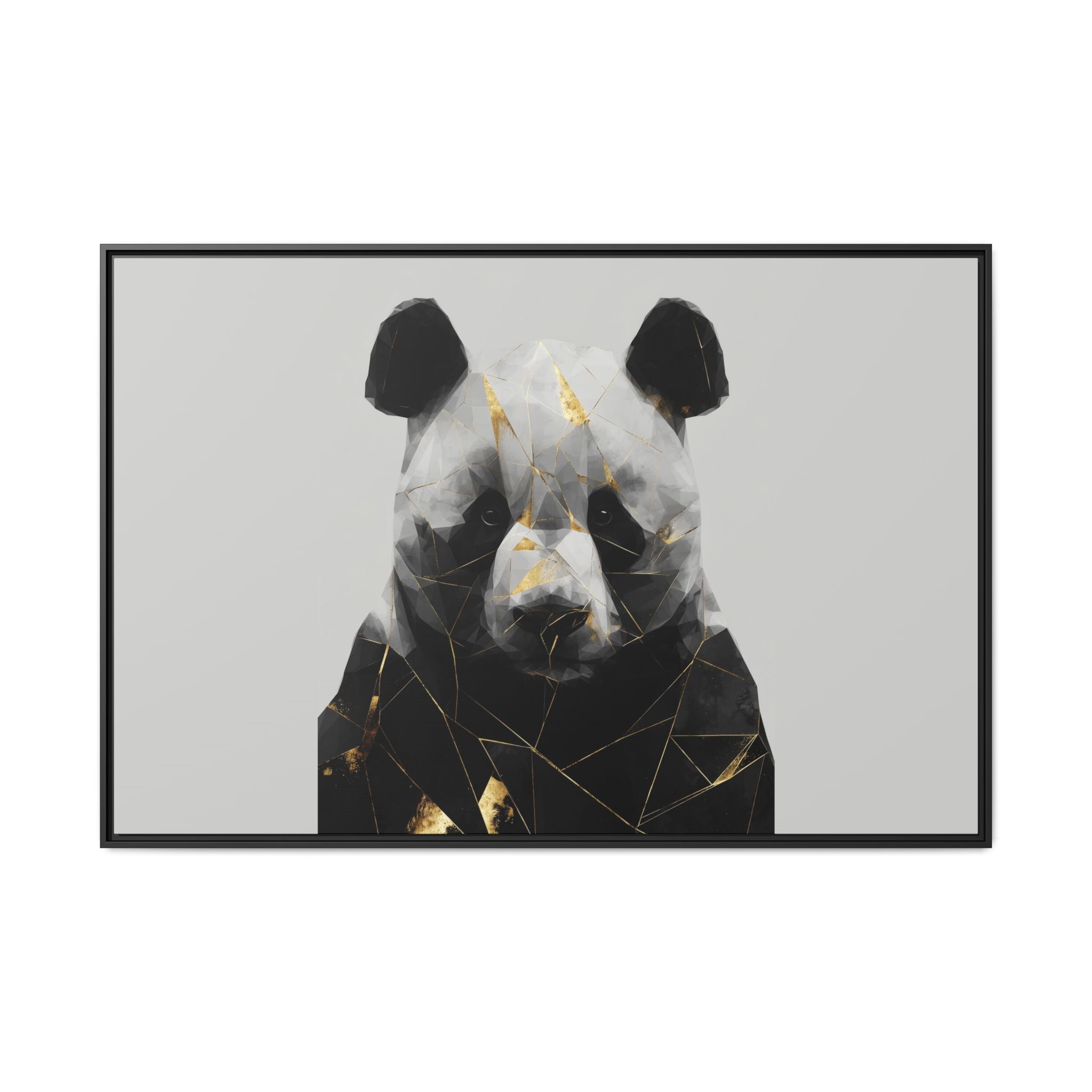 Fractured Panda: Geometric Wildlife Art, Low-Poly Contemporary Portrait   |  Personalized & Custom Orders Available