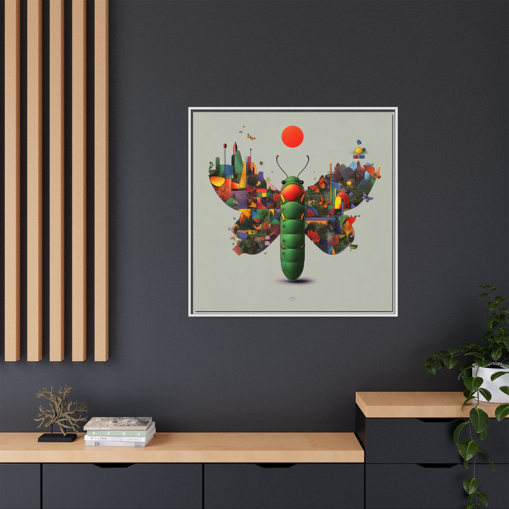 Metamorphosis of Geometry: Digital Nature Mosaic, Surreal Butterfly Landscape   |    Custom Orders Available