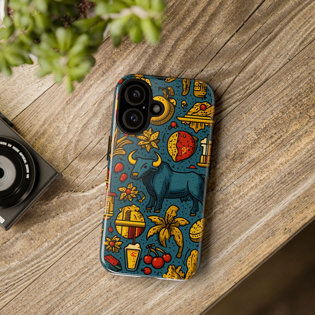 Vibrant Spanish Phone Case featuring Spanish Culture | Tough Cases | Travel Gift, Art Lover's Accessory, Colorful Cover, Unique Design