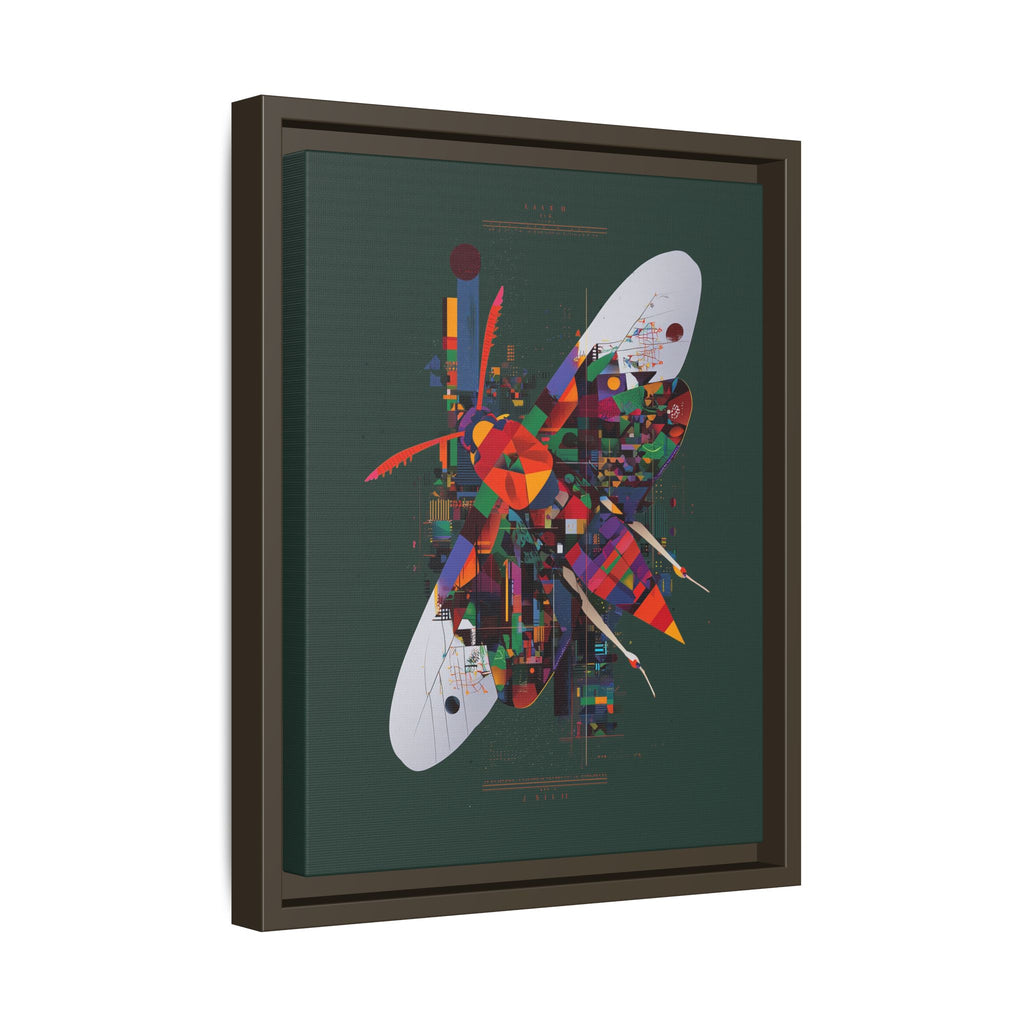 Geometric Metamorphosis Framed Print: Urban Nature Mosaic, Abstract Butterfly Fragments   |  Personalized & Custom Orders Available