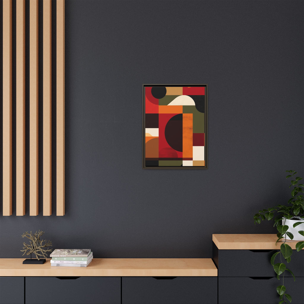 Geometric Convergence: Abstract Bauhaus Design, Constructivist Color Blocks, Architectural Art Composition   |   Custom Orders Accepted