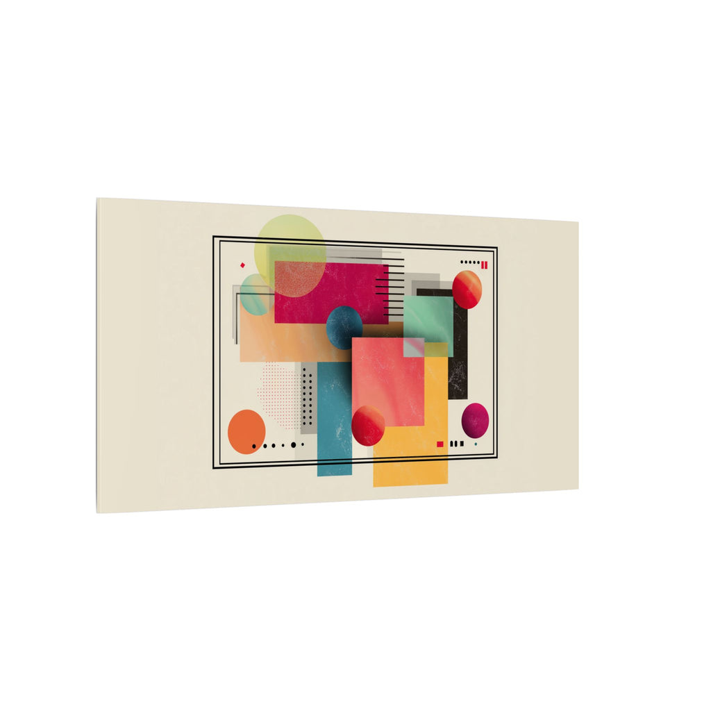 Geometric Dynamism: Bauhaus Abstraction, Translucent Shapes, Modernist Composition   |   Custom Orders Accepted