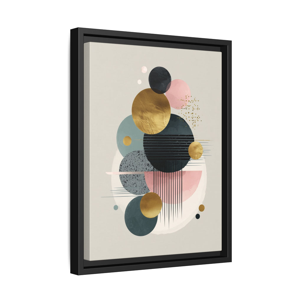 Geometric Harmony: Intersecting Circles, Mid-Century Modern Design, Abstract Metallic Composition   |   Custom Orders Accepted