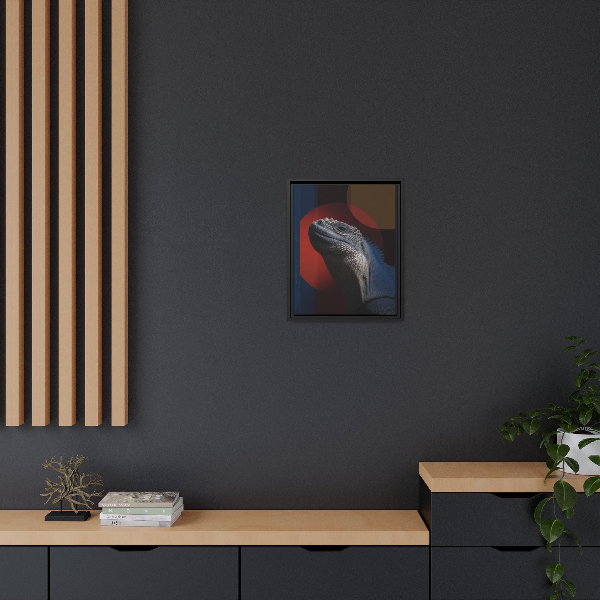 Scales of Antiquity: Prehistoric Reptilian Portrait, Abstract Geometric Composition   |    Custom Orders Available