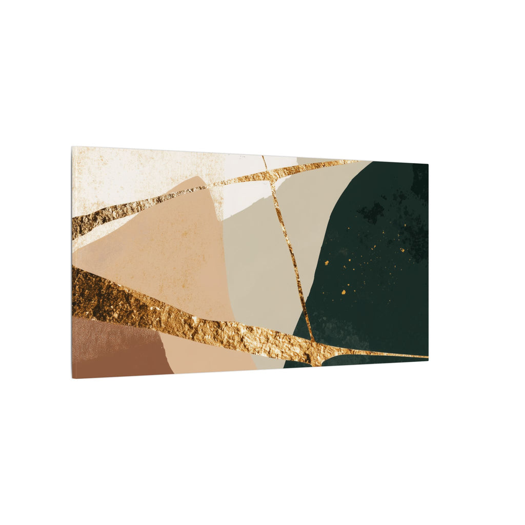 Canvas Print, Abstract Earthy Gold Wall Art, Modern Designer Home Decor, Stretched Matte Canvas; Thick, Multi-Size, Office Decor