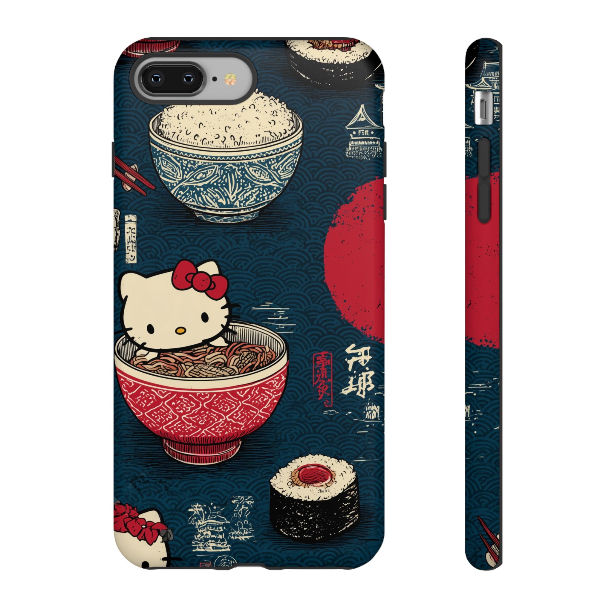 Japanese Kitty Sushi Vibrant Phone Case - Tough Case | Funky, Colorful, Unique Design for Gift, Accessory, Protection, Trendy