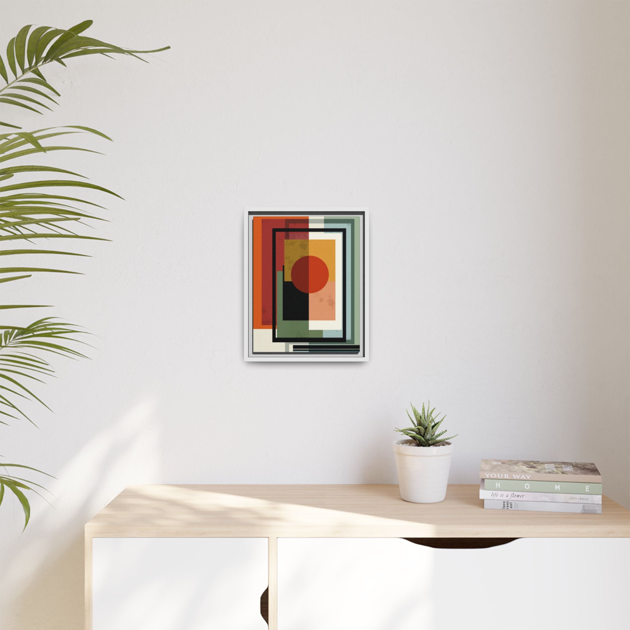 Geometric Harmonies: Mid-Century Modern Composition, Constructivist Inspiration, Abstract Rectangular Interplay   |   Custom Orders Accepted