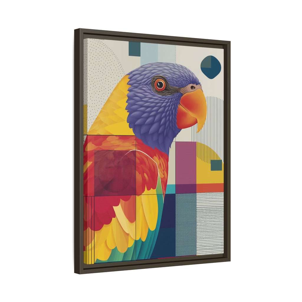 Geometric Parrot: Abstract Wildlife Art, Modern Color Block Design   |  Personalized & Custom Orders Available
