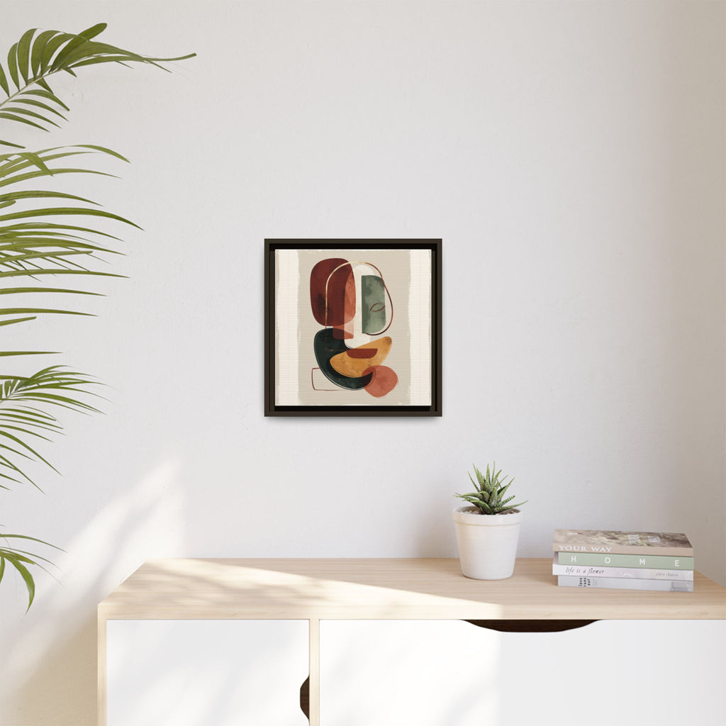 Layered Geometries: Mid-Century Modern Composition, Organic Abstract Design, Translucent Intersecting Shapes   |   Custom Orders Accepted