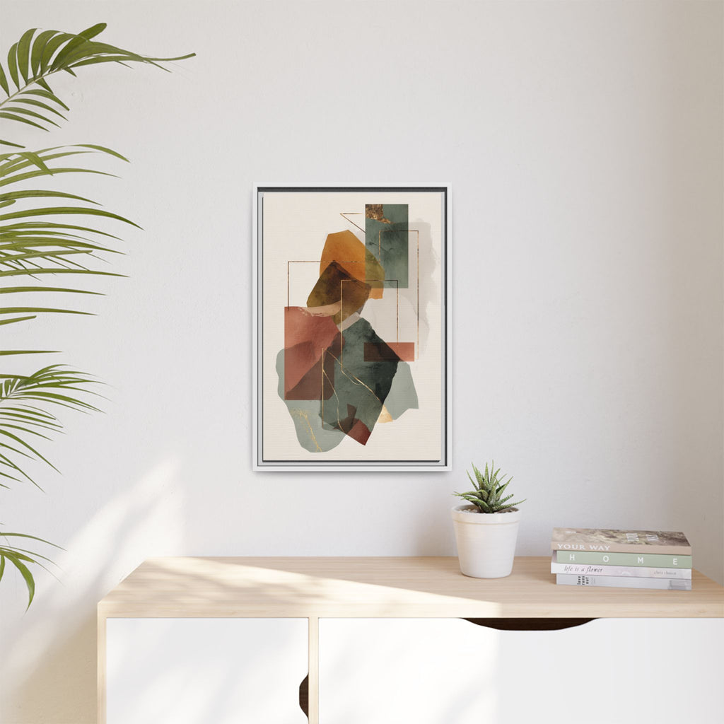 Harmonic Geometries: Architectural Abstraction, Earthy Palette, Minimalist Composition   |   Custom Orders Accepted