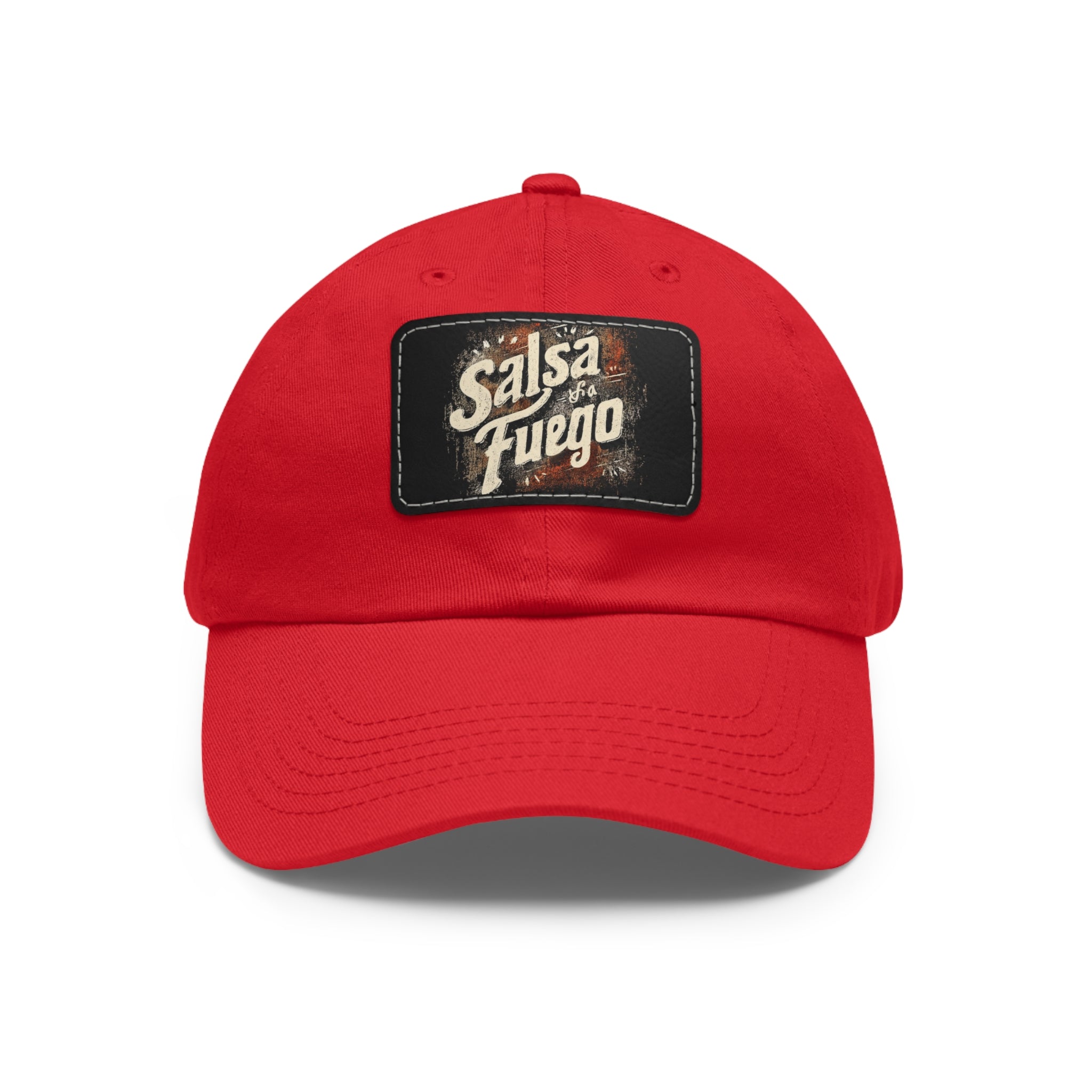 Salsa Fuego Dad Hat with Leather Patch (Rectangle)