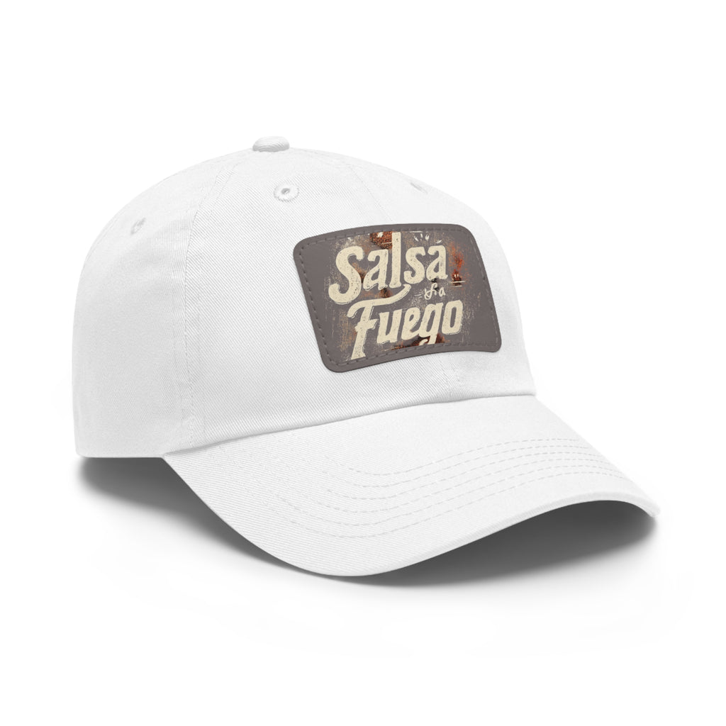 Salsa Fuego Dad Hat with Leather Patch (Rectangle)