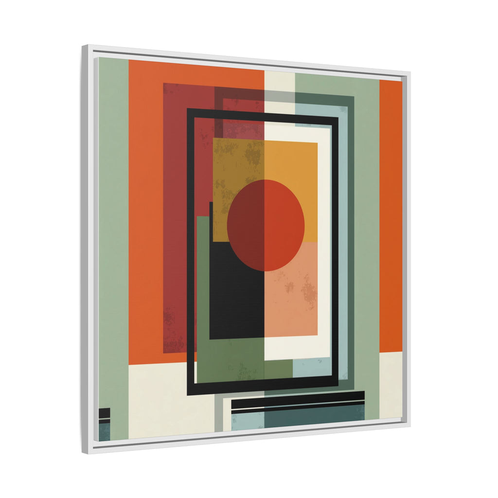 Geometric Harmonies: Mid-Century Modern Composition, Constructivist Inspiration, Abstract Rectangular Interplay   |   Custom Orders Accepted