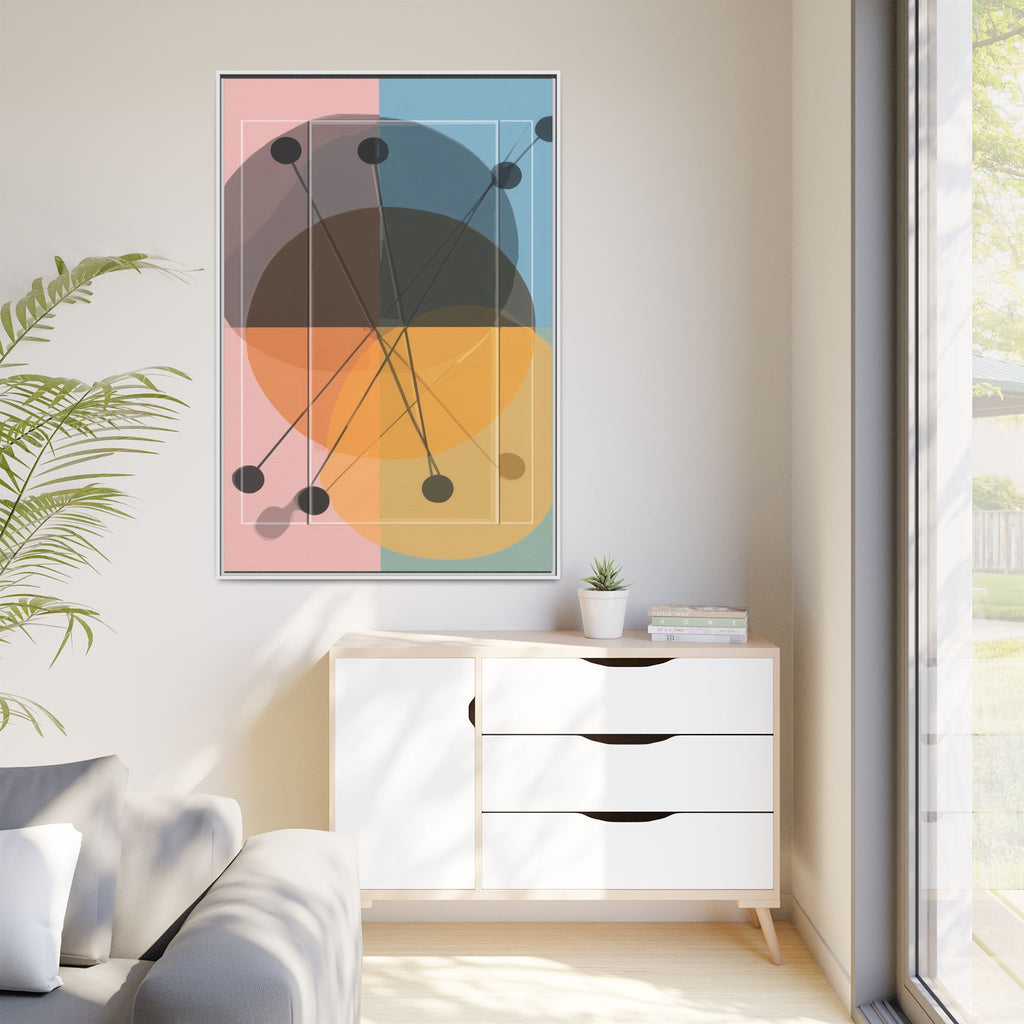 Geometric Intersections: Pastel Quadrants, Mid-Century Minimalism, Network Nodes   |   Custom Orders Accepted