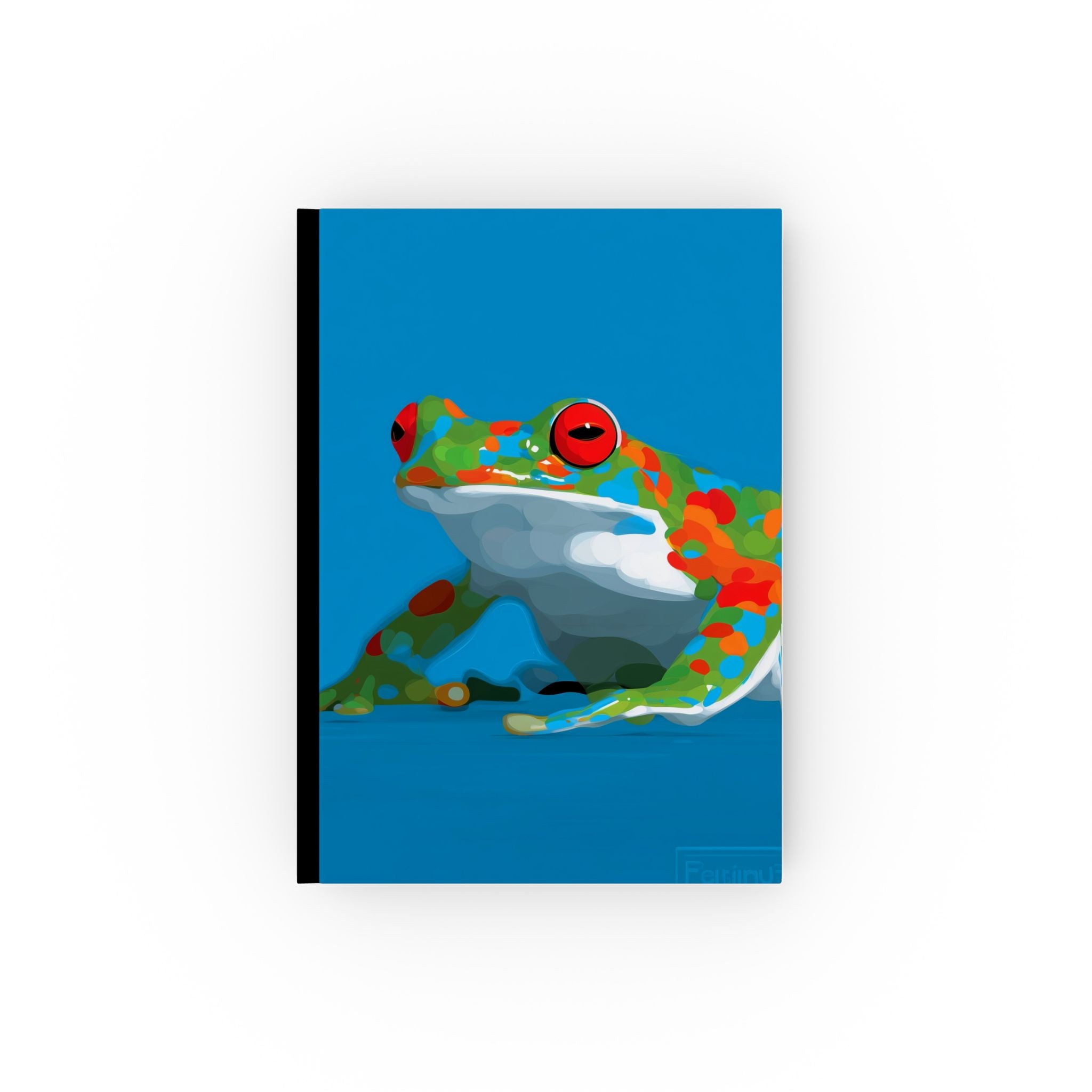 Geometric Frog Journal : Vibrant Journal, Mosaic Art Style Amphibian Personalized Journal   |     Custom Orders Accepted