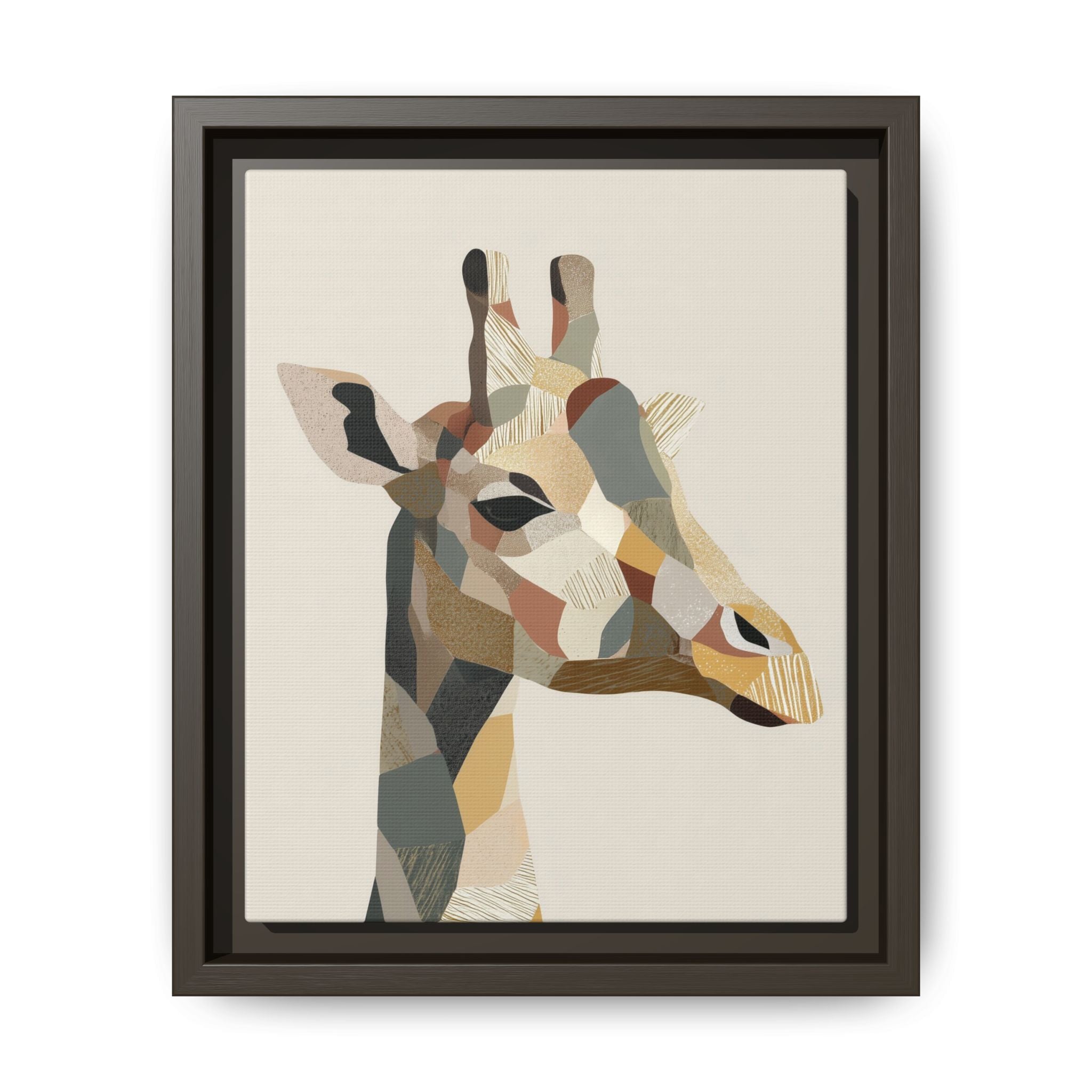 Geometric Giraffe: Cubist Wildlife Abstraction, Polygon Animal Portrait   |  Personalized & Custom Orders Available