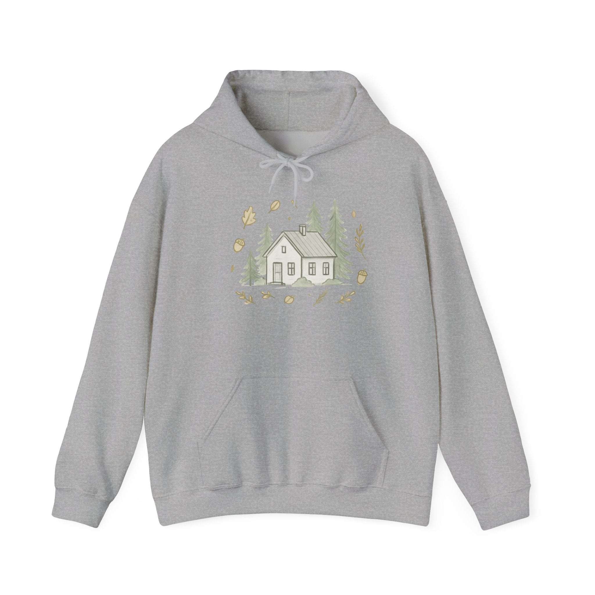 Autumn Vibes Cabin Hoodie — Cozy Fall Cabin Sweatshirt
