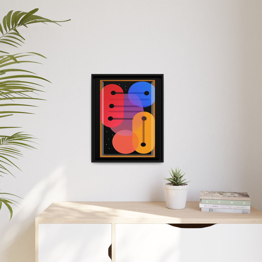 Celestial Geometry: Organic Shapes in Motion, Digital Abstract Composition, Vibrant Color Intersections   |   Custom Orders Accepted