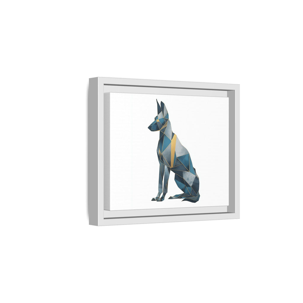 Geometric Canine Mosaic: Fractured Blue Shepherd, Modern Polygonal Art   |  Personalized & Custom Orders Available