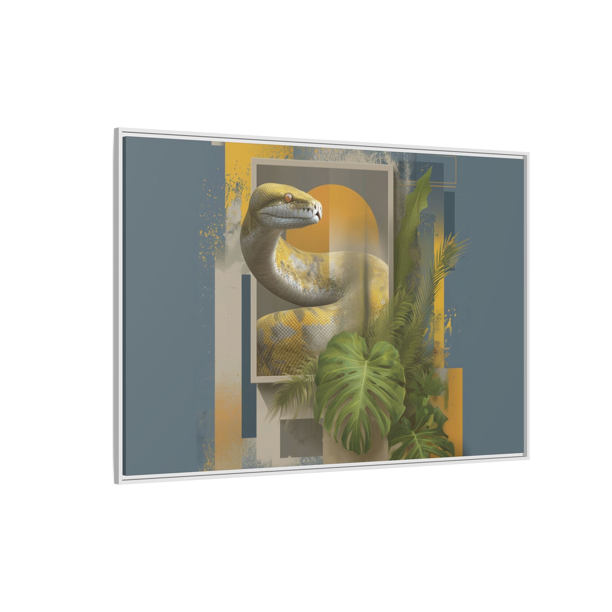 Serpent in Geometrics: Tropical Graphic Design, Modern Nature Illustration   |    Custom Orders Available